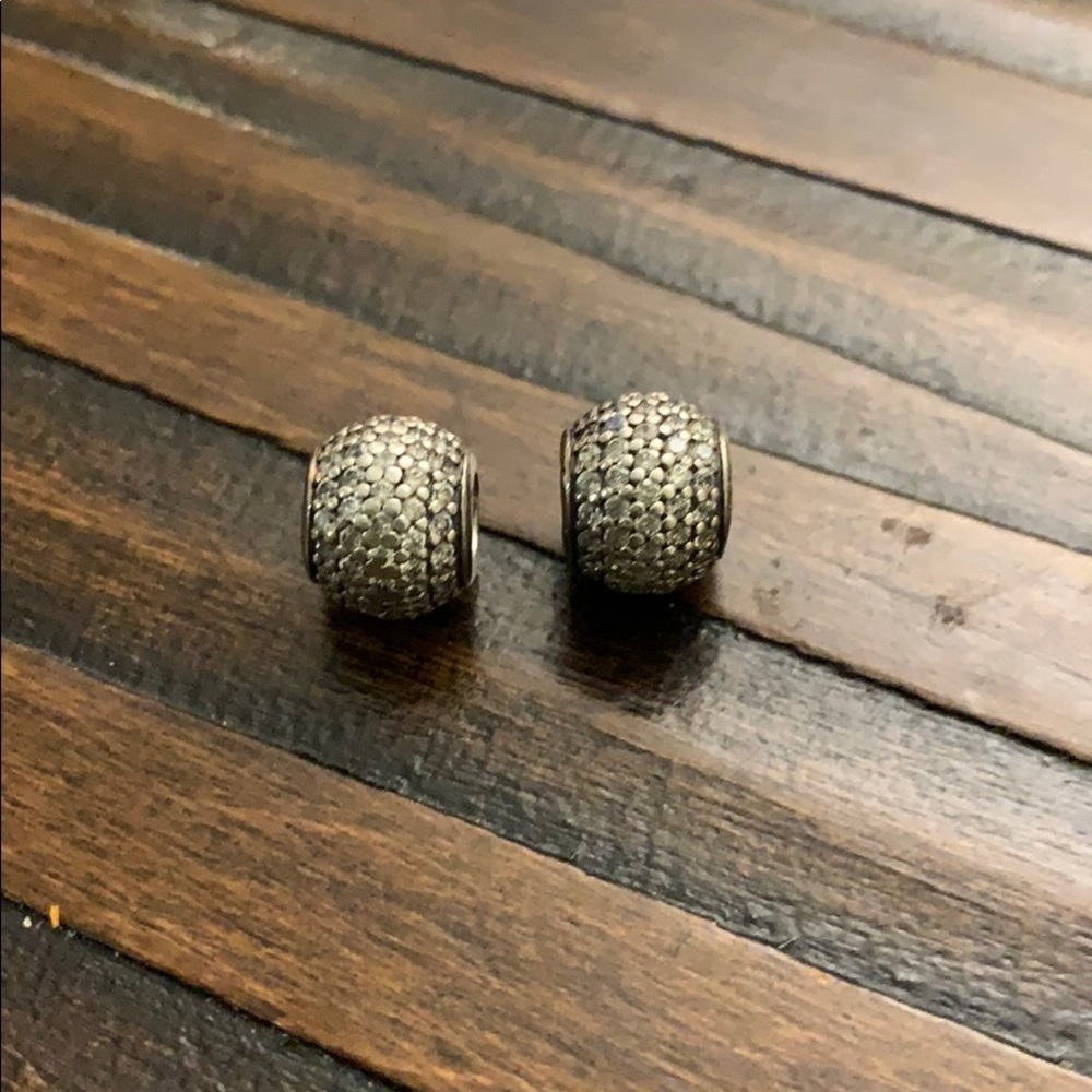 Discontinued Pandora Pave set ball charm